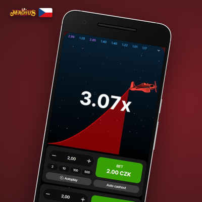 Funkce dual bet v Aviator hře Magius Casino – dvě nezávislé sázky v jednom kole
