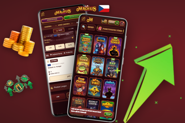 Biometrické přihlášení otiskem prstu do Magius Casino aplikace na Androidu