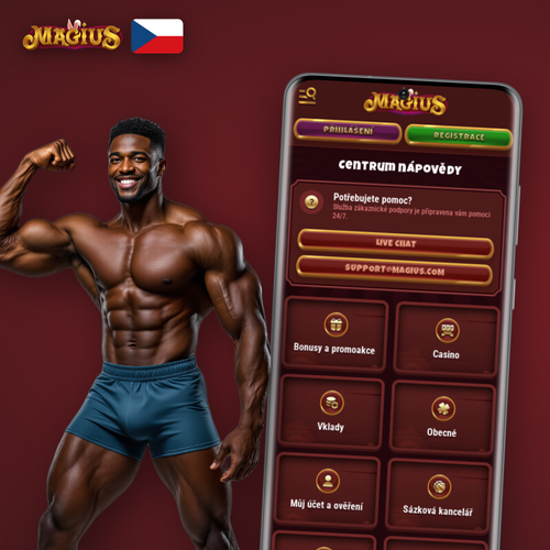 Magius Casino zákaznická podpora dostupná 24/7 přes živý chat