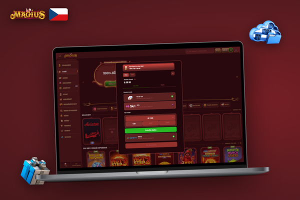 Minimální vklad kryptoměnou přes QR kód v pokladně Magius Casino