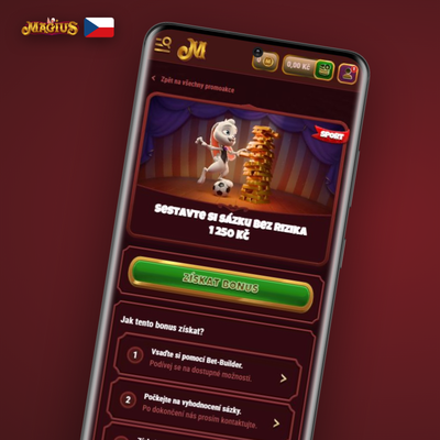 Magius Casino pojištění prohrané sázky s vrácením vkladu jako free bet