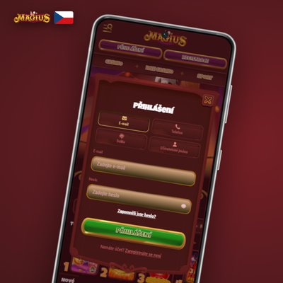 Registrace přes telefon v Magius Casino – SMS kód a okamžitá aktivace účtu