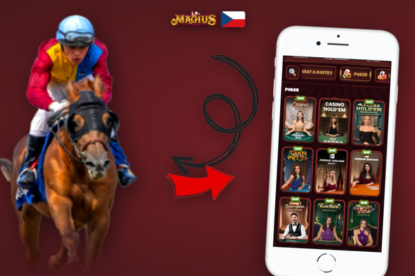 Uvítací bonus Magius Casino zobrazený na Android aplikaci se zlatými mincemi