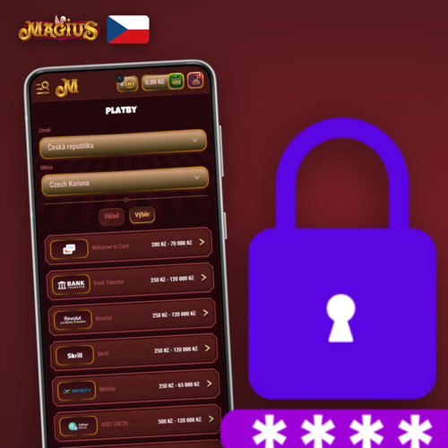Magius Casino výběr výher – peněženka s kartami VISA, Mastercard a kryptoměnami